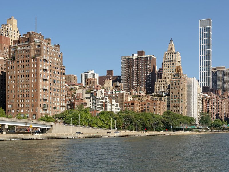 Residential towers on the East River, Manhattan
